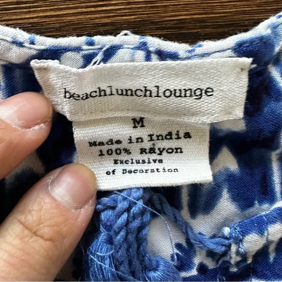 beachlunchlounge summer dress Blue and White Sleeveless Summer Dress - Picture 9 of 14